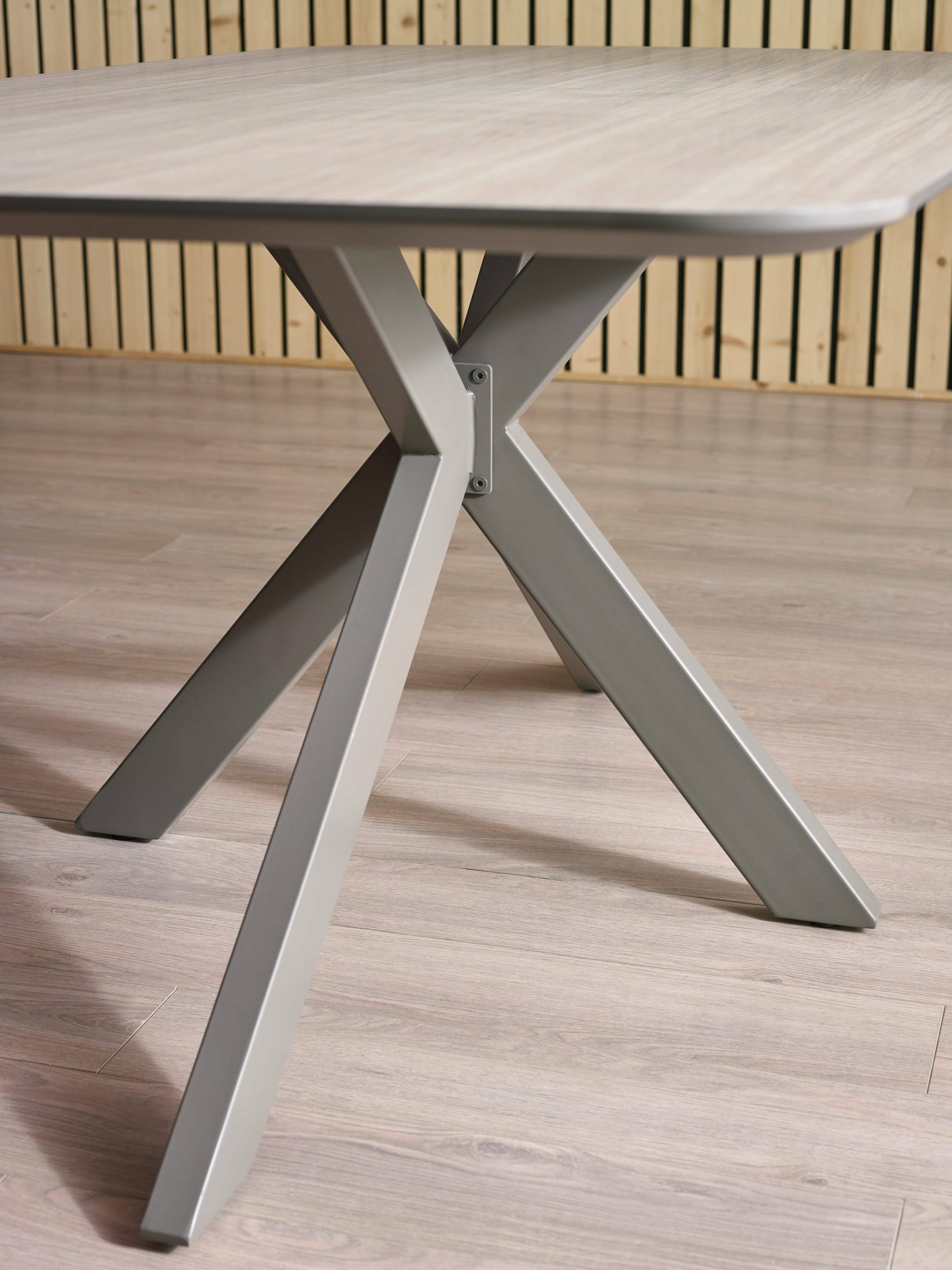 Beauly Taupe Oak Wood Rectangule Dining Table | 4-6 Seater